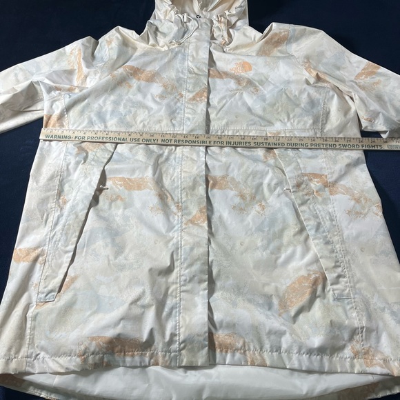 The North Face Women’s Printed Antora Parka Apricot Ice Canyon Camo 3X Raincoat - Picture 7 of 15